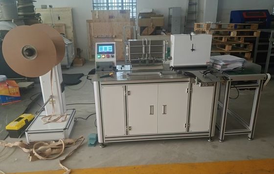 Conveyor Size 2.16x0.37x0.7m Twin Loop Wire Spool Binding Machine Max 1 1/4 Inch 32 MM With Calender Hanger Attachment