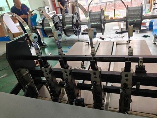 Automatic Notebook Book Paper Stapling Folding Binding Machine Brochure Wire Flat Saddle Stitching Machine Booklet Maker Machine